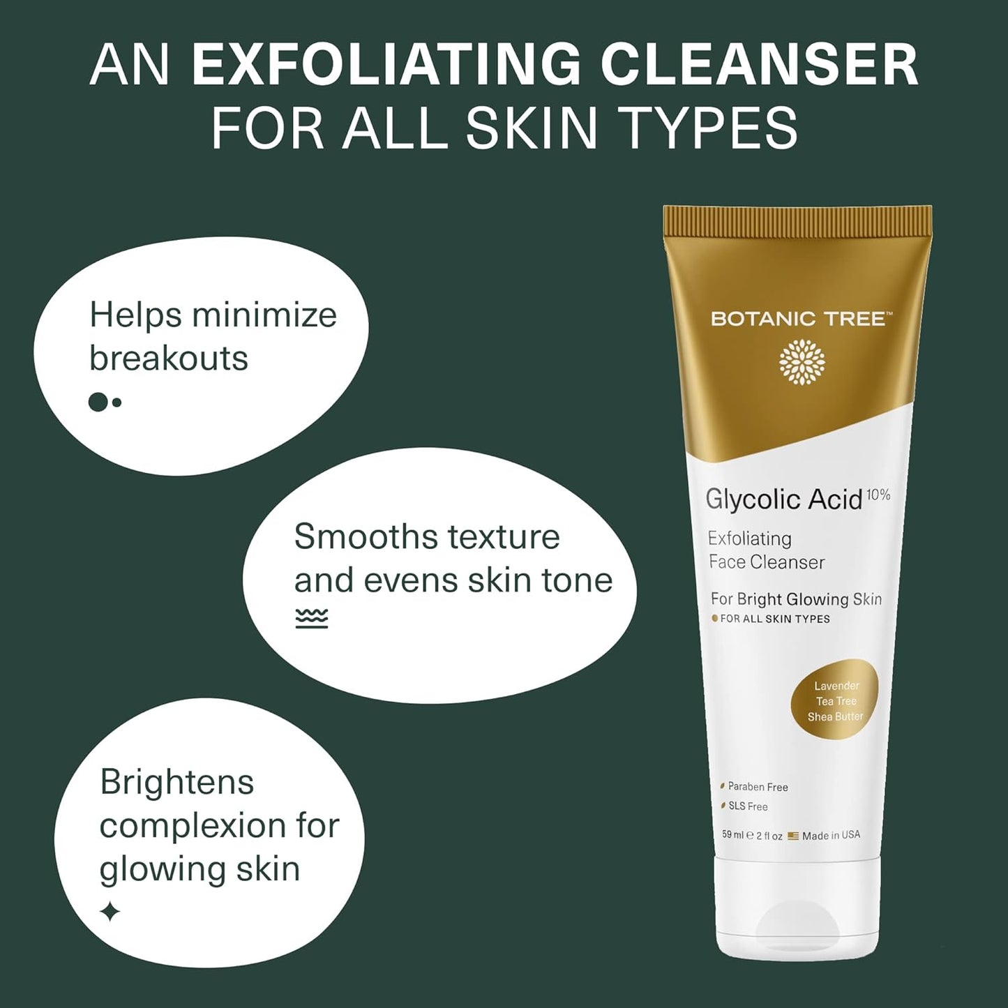 Glycolic Acid Exfoliating Facial Cleanser