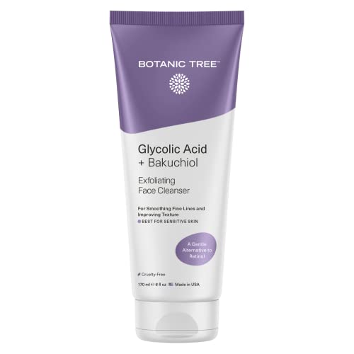 Bakuchiol & Glycolic Acid Exfoliating Face Wash for Sensitive Skin