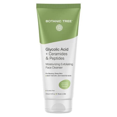 Botanic Tree Hydrating Exfoliating Cleanser with Glycolic Acid, Ceramides & Peptides