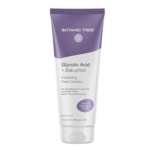 Bakuchiol & Glycolic Acid Exfoliating Face Wash for Sensitive Skin