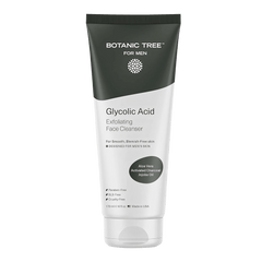 Botanic Tree Men's Face Wash with Glycolic Acid & Activated Charcoal (6oz.)